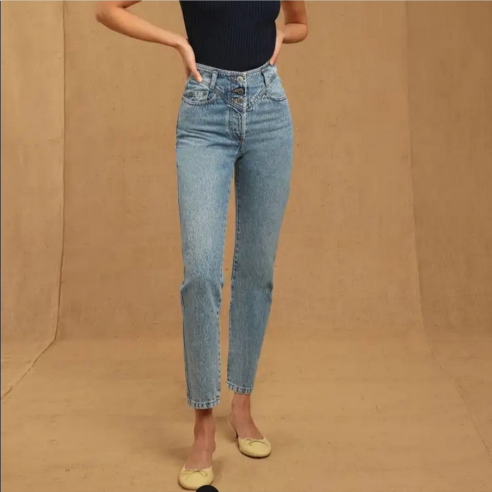 Rouje Gambetta Jeans High Rise Button Fly 27